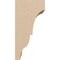 Ekena Millwork 5"W x 5"D x 10"H Wide Asheboro Rough Cedar Woodgrain TimberThane Corbel, Primed Tan CORUR05X05X10ASHRCPR - alternate 2